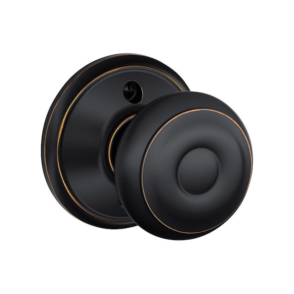 Schlage Schlage Georgian Aged Bronze Dummy Knob Right or Left Handed F170GEO716 - main